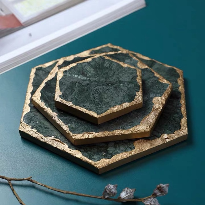Luxury Non-Slip Marble Coaster