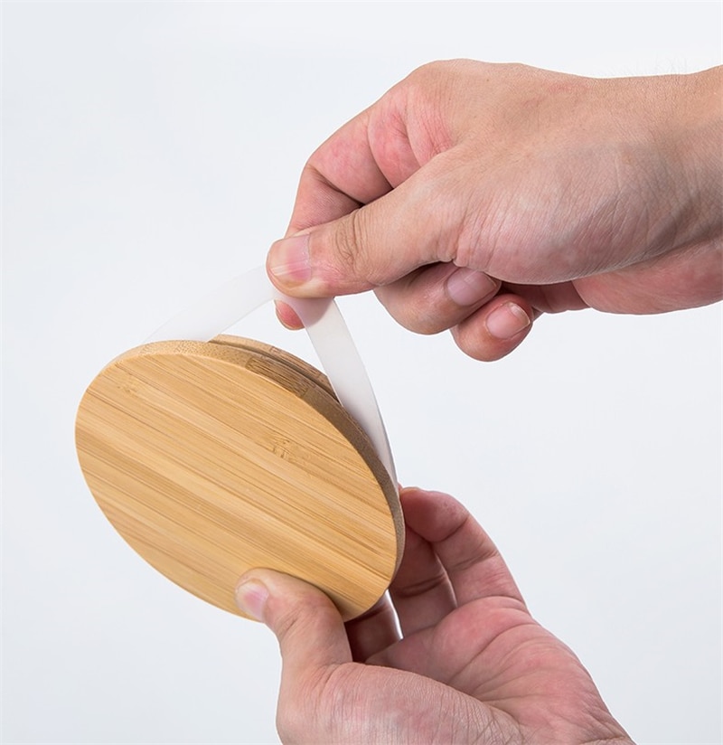 Food Glass Container with Bamboo Cover Food Glass Container with Bamboo Cover