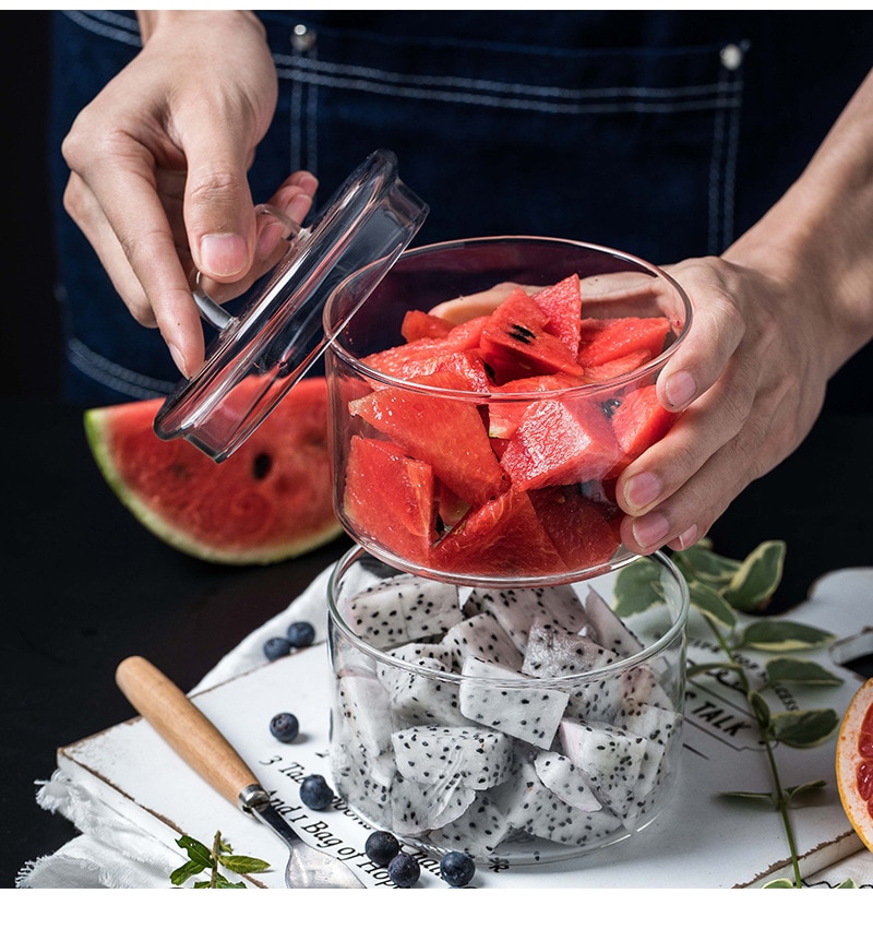 Transparent Glass Storage Bowl for Fruits Transparent Glass Storage Bowl for Fruits