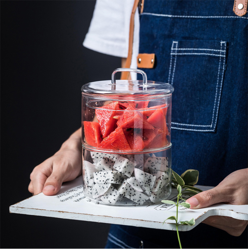 Transparent Glass Storage Bowl for Fruits Transparent Glass Storage Bowl for Fruits