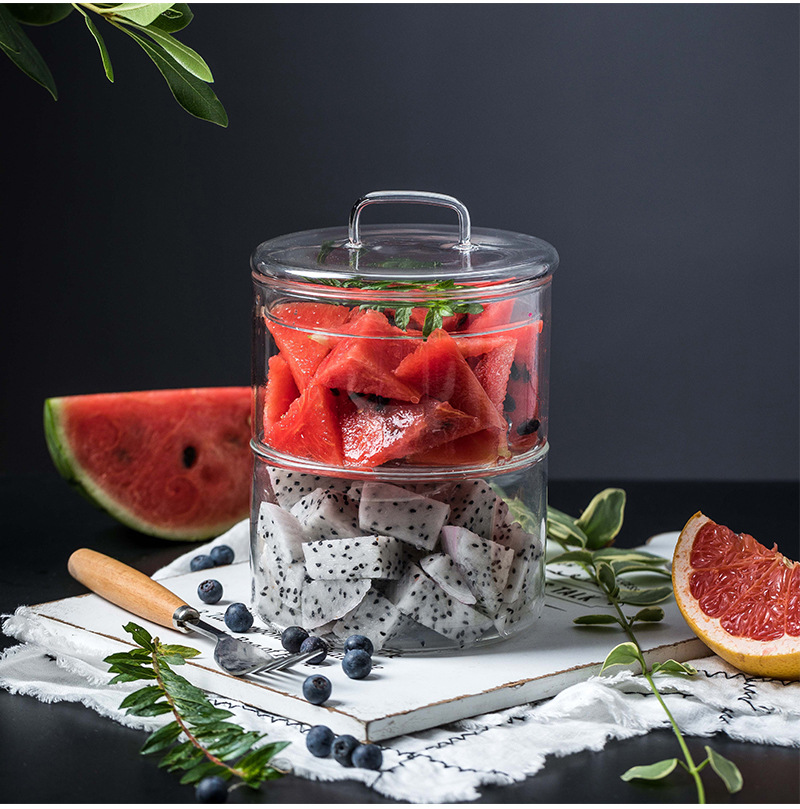 Transparent Glass Storage Bowl for Fruits Transparent Glass Storage Bowl for Fruits