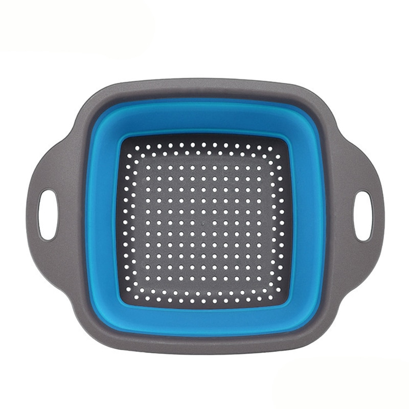 Square Foldable Washing Basket Colander Square Foldable Washing Basket Colander