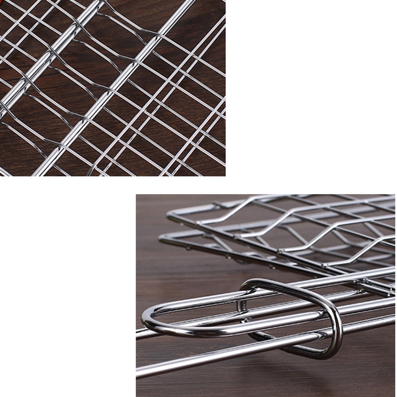 Stainless Steel Portable BBQ Grilling Basket