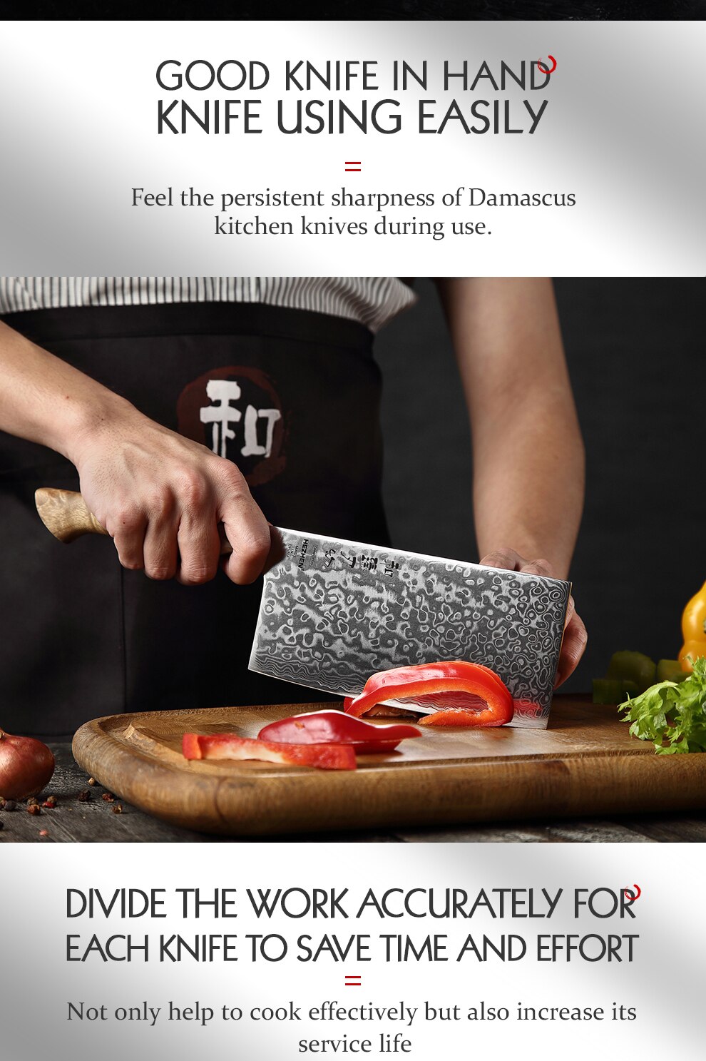 Damascus Steel Knives Set Damascus Steel Knives Set