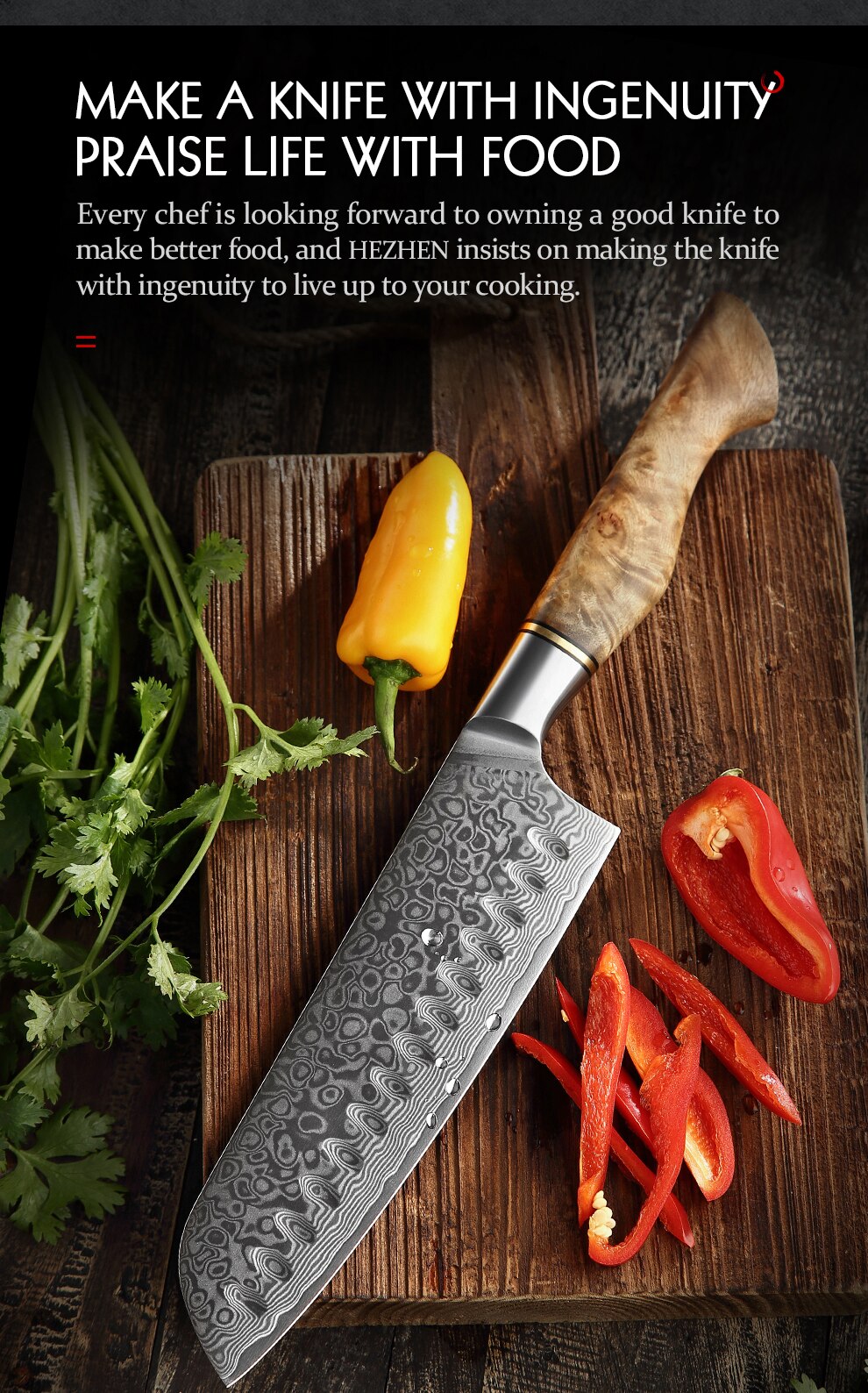 Damascus Steel Knives Set Damascus Steel Knives Set