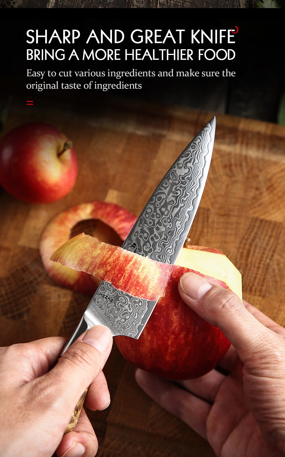 Damascus Steel Knives Set Damascus Steel Knives Set