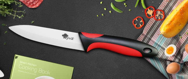 Colorful Ceramic Kitchen Knives and Peeler Set